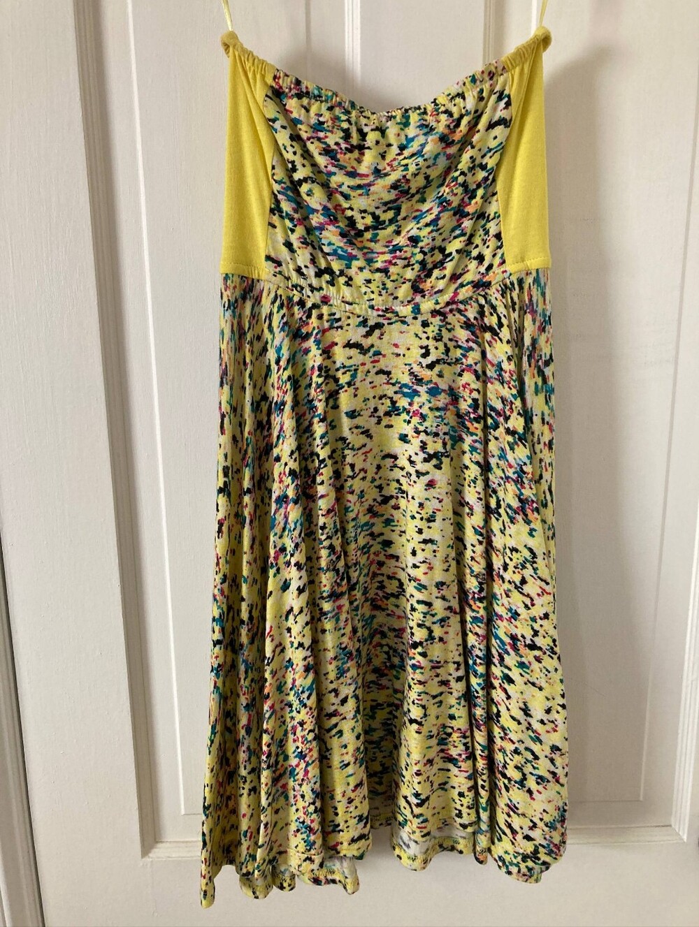 Hurley Yellow Multicolor Speckled Tube Top